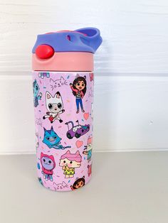 Gabby Dollhouse Tumbler, Kids Cups, Kids Tumbler, Stainless Steal, Cricut Projects Vinyl, Random Color, Tumbler Cups, Custom Tumblers, Cricut Projects