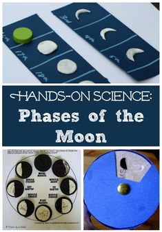 hands on science phases of the moon with pictures and instructions to make them look like they are