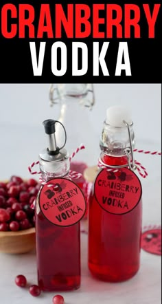 cranberry vodka is an easy and delicious holiday drink