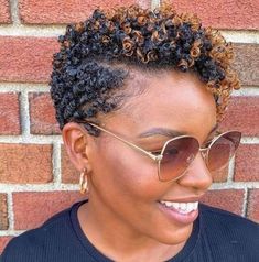 Curly Hairstyles For Black Women | Curly Pixie Cut For Black Women #Curly #Hairstyles Tapered Hairstyles, Curly Pixie Hairstyles