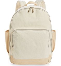 Béis The Backpack | Nordstrom Cheap Beige Satchel Backpack, Affordable Cream Backpack With Multiple Compartments, Cheap Versatile Beige Backpack, Kids Rolling Backpack, Cool Backpacks For Men, Longchamp Backpack, Neoprene Backpack, Mens Backpack Travel, White Backpack