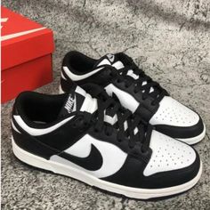 Brand New In The Box 100% Authentic New No Wear Accept A Reasonable Offer Very Comfortable Fashion And Sports Most Popular Dunks Nike Black Sneakers With Branded Heel Counter, Retro Black And White, Shoe Inspo, Nike Dunk Low, Dunk Low, Nike Dunk, Nike Dunks, Comfortable Fashion, Black Nikes