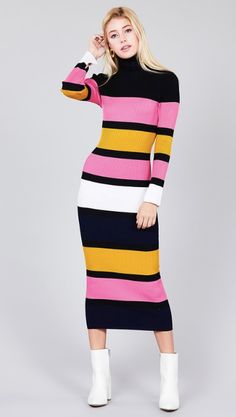 So in love with this chic stripe dress! Our Amanda dress is a heavy rib knit dress with bold pink, mustard and white stripes. Perfect and easy option for effortless style. Might I add, this dress is VERY comfortable :) Rib Knit Dress, Liquorice Allsorts, Amanda Dress, Ribbed Knit Dress, So In Love, Stripe Dress, Licorice, Striped Dress, Effortless Style