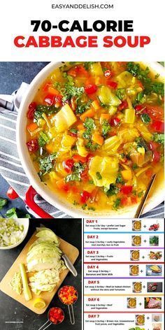 an image of cabbage soup with broccoli and tomatoes