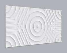 an abstract white wallpaper design with circles and lines on the surface, as if it were cut out from paper