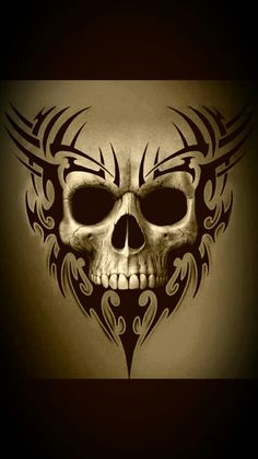 Evil Skull Tattoo, Kunst Tattoos, Skull Pictures, Motorcycle Painting