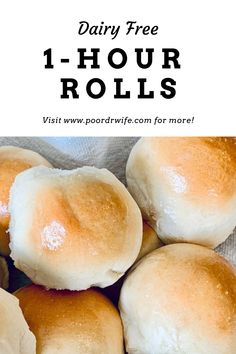 four rolls sitting on top of each other with text overlay that reads, daily free 1 - hour rolls