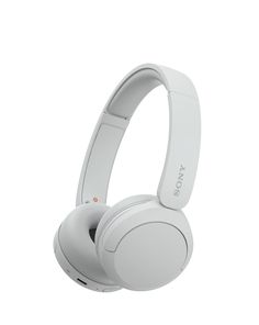 the sony headphones are white and have bluetooth