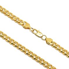 Radiant 3mm Cuban Style Chain for Effortless Elegance The Miami Gold Link Chain is the epitome of luxury and style, featuring a sleek 3mm Cuban-style design. Made from premium stainless steel and plated with a radiant gold finish, this chain is designed for those who want to make a statement. Hypoallergenic and highly durable, it's perfect for both everyday wear and special occasions. Wear it solo for a touch of classic sophistication or layer it with other pieces for a bold, modern look. Produc Gold Link Chain, Cuban Chain, Silver Chain Necklace, Steel Chain, Stainless Steel Chain, Timeless Pieces, Gold Finish, Silver Chain, Miami