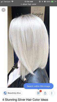 Blond Cenușiu, Bayalage Blonde, Grey Hair Color Silver, Ice Blonde Hair, Granny Hair, Silver Blonde Hair, White Hair Color