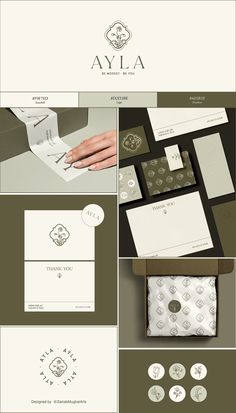 the logo and business card design for a jewelry store, which is located on top of a