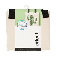 an eco - friendly shopping bag with cactus print on it