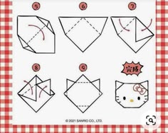 how to make an origami cat with paper step by step instructions for kids