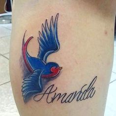 a bird with the word ananda written on it's side ribcage