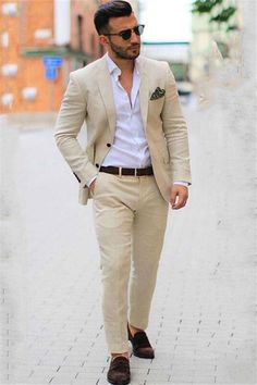 Beige Blazer Outfit Men Wedding, Men Beige Suit, Beige Blazer Outfit Men, Beige Suit Men, Beige Blazer Men, Beige Suits For Men, All Black Tuxedo, Beach Wedding Suits, Tuxedo Wedding Suit