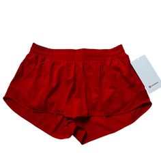 Lululemon Hotty Hot Low-Rise Shorts 2.5" Hot Heat Red Size 10 New With Tags Red Stretch Running Shorts, Red Moisture-wicking Athletic Shorts For Yoga, Red Stretch Athletic Shorts For Running, Red Stretch Go-dry Shorts, Red Athleisure Running Shorts, Red Short Running Bottoms, Red Athletic Shorts With Built-in Shorts For Running, Red Athletic Shorts With Built-in Shorts For Workout, Red Athletic Shorts For Yoga