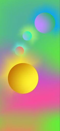 an abstract background with circles in different colors