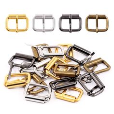 PRICES MAY VARY. 100% Metal Imported ★ Metal Roller Buckles are suitable for making belts, harnesses and clothes, luggage belts and backpacks. ★ Made of metal materials, work Fine, very Durable. You deserve have one. ★ Great assortment for your applications. Each colors was individually packaged as a group. Specifications are classified in a variety of sizes to suit different individual needs. ★ Exquisite craft, durable, not easy to fade. ★ We have prepared five metal buckles with different styl Handbag Hardware, Belt Purse, Leather Shirt, Sewing Notions, Diy Accessories, Sewing Stores, Dog Leash, Metal Buckles, Bronzer