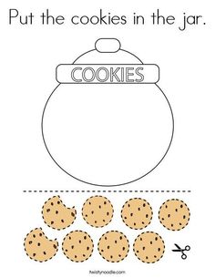 cut out the cookies in the jar