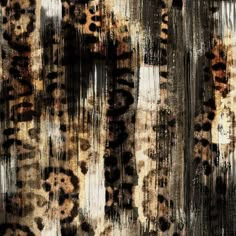 an animal print fabric with brown and black stripes