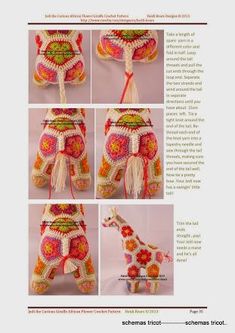 crochet pattern for a giraffe