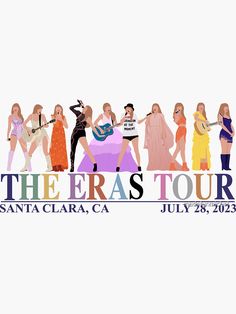 the eras tour poster for santa clara ca