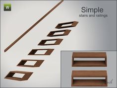 Ts4 Stairs Cc, Sims 4 Railing, Sims 4 Railings Cc, Sims 4 Cc Stairs Functional, Sims 4 Stairs Cc, Sims 4 Stairs, Simple Stairs, Sims 4 Beds, Sims Challenge