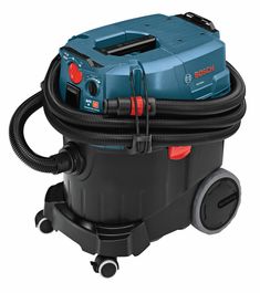 The Bosch VAC090AH 9-Gallon Dust Extractor with Auto Filter Clean and HEPA Filter provides a complete package that is designed to help users move toward compliance with the OSHA silica dust regulation. The dust extractor delivers a maximum 150-cubic-feet-of-air-per-minute rate (CFM), with a sustainable 97 In. static water lift (maximum). The automatic on-board filter-cleaning system activates every 15 seconds to help maintain maximum suction power. The included HEPA filter captures 99.97% of par Wet Dry Vac, Dust Extraction, Shop Vacuum, Dust Extractor, Vacuum Filter, Car Filter, Bosch Professional, Wet Dry Vacuum, Cleaning Dust