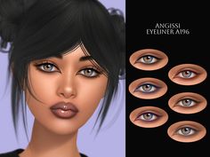 ANGISSI / ts4cc / sims 4 cc / makeup / eyeliner / female / alpha / maxis match Sims 4 Cc Makeup Eyeliner, Sims Packs, Sims 4 Anime, Sims 4 Body Mods, Sims 4 Cc Folder, Graphic Eyeliner, Sims Games