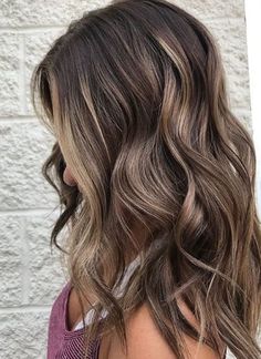 Dark Brown Hair With Blonde Highlights, Coffee Brown Hair, Balayage Hair Color Ideas, Balayage Hair Color, Balayage Blond, Brown Ombre Hair, Blond Balayage, Brunette Balayage, Balayage Blonde