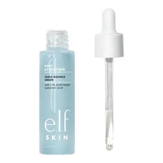 Get your bounce back and add an unparalleled boost of hydration to your skincare routine with e.l.f. SKIN’s Holy Hydration! Triple Bounce Serum. Infused with squalane and niacinamide, this serum helps reveal fresh, plump, and supple skin. This gel face serum is supercharged with 1.7% hyaluronic acid in 3 molecular weights (ultra-low, low, and high) to help deliver maximum hydration. Ideal for quenching dry skin, your complexion will feel more hydrated. Can be used morning and evening on freshly Skin Care Stuff, Serum For Dry Skin, Ultra Beauty, Sephora Skin Care, Supple Skin, Serum Face, Elf Cosmetics, Skin Care Items, Mascara Facial