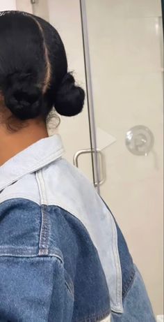 Natural Hair 2 Buns, Two Low Braided Buns, Black Hairstyles Ideas Protective Styles, Natural 90s Hairstyles, Natural Hairstyles For Short Black Hair, 2 Buns Natural Hair, 2 Low Buns Hairstyle Black Natural Hair, 2 Buns Hairstyle Black, 2 Buns Hairstyle Black Natural Hair