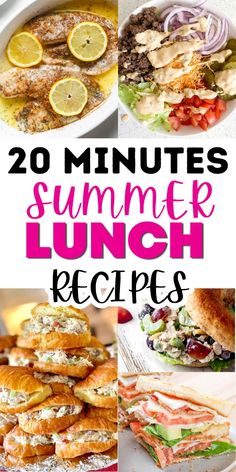 20 summer lunch recipes that are delicious and easy to make