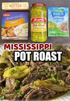 the mississippi pot roast has been served with canned seasonings