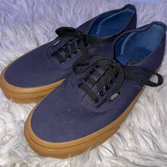 Navy Blue Vans Size 7.5 Men And 9 Women Brand New Blue Vans Sneakers With Synthetic Material, Blue Synthetic Vans Sneakers, Navy Vans Sneakers With Round Toe, Navy Blue Vans, Van Color, Blue Vans, Vans Blue, Men's Vans, Mens Vans