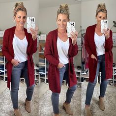 Women's Style: Cozy Cardi Alert 🚨 This open front ling cardigan is so soft and comfy!! Runs true! #FoundItOnAmazon #AmazonFashion - Shop By Interest Party Outfit Plus Size, New Look Clothes, Look Plus Size, Outfit Jeans, Fall Clothes, Travel Wardrobe, Casual Work Outfits, Girly Stuff, Virtual Closet