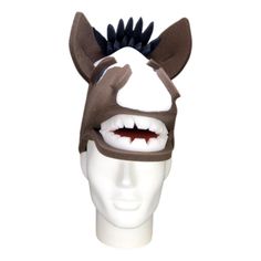 This Big Horse Hat will definitely make you stand out at your next Party, Hora Loca, Wedding, Corporate Event, Birthday, Quinceanera, or Halloween Party! It can be used as a wedding hats, top hats, photo booth props, or a party favor. Foam Party, Horse Party, Big Horses, Funny Hats, Horse Decor, Top Hats, Horse Gifts, Booth Props, Wedding Hats