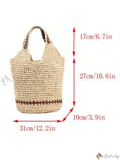 Bird in Bag - Premium French Style Vintage Handbag - Classic Solid Color Design, 1 Piece, Ideal for Women - 2024 Collection: Vacation Straw Woven Large Capacity Tote, Suitable for Teenage Girls, College Students, Office Ladies - Perfect for Office, School, Work, Business, Commute, and Outdoor Activities, Ideal for Travel and Camping Large Rectangular Bag For Summer, Casual Large Summer Bag, Large Rectangular Summer Bag, Large Rectangular Summer Bags, Casual Large Size Summer Bags, Large Rectangular Shoulder Bag For Summer, Large Size Beige Bags, Large Rectangular Summer Shoulder Bag, Large Everyday Bags For Summer