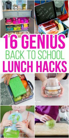 the back to school lunch hacks are great for kids