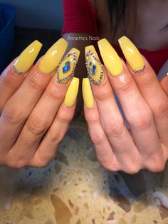 Yellow coffin nails in 2020 Coffin nails, Nail designs, Nails Yellow Coffin Nails, Nails Acrylic Coffin, Engagement Nails, Yellow Nails Design, Natural Nail Art, Special Nails, French Tip Nail Designs, Acrylic Coffin, Unique Acrylic Nails