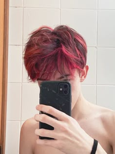 Gay boy 
Aesthetic boy
Vsco boy Man Hair Dye Ideas, Cherry Red Hair Men, Boys Hair Dye Ideas, Men Hair Dye Ideas, Haircuts For Kids Boys, Hair Dye Ideas Men