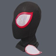 Miles Morales Cosplay Mask, Halloween, Spiderman Mask, Wearable, Comics Con Mask, Gift For Him Handmade This mask includes a face shell, lenses, and black fabric The size of this mask is suitable for head circumference less than 60cm Handmade item inevitably have some minor flaws, which are not quality issues. Thank you Thank you for your support and recognition! Spiderman Maske, Miles Morales Cosplay, Spiderman Mask, Cosplay Mask, Mask Halloween, Costume Mask, Miles Morales, Head Circumference, A Face