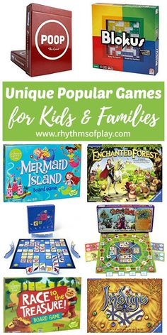 various games for kids and families to play