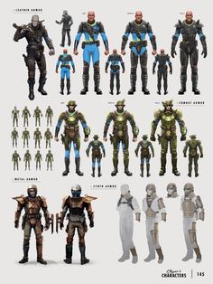 an image of some action figures in different poses