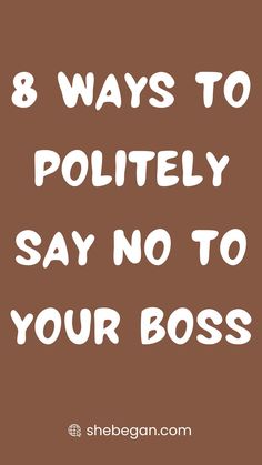 One of the hardest moments in a workplace is when you have to say no to your boss, even when you have great reasons.

Saying no to anyone can be tough, but it’s especially challenging when it’s your boss,


This moment, if handled well, can showcase your professionalism and commitment to quality work. It can be an opportunity to demonstrate your integrity and your commitment to doing good work.

In this article, we’ll explore how to navigate this tricky situation. How To Say No, Saying No, Money Making Jobs, How To Say, This Moment, Fun Things To Do, In This Moment