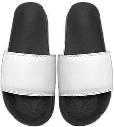 White Open Toe Slides For Sports, White Slip-resistant Open Toe Slides, White Slides For Streetwear, White Non-slip Slip-on Slides, White Sporty Slides For Training, Non-slip White Slip-on Slides, White Slip-on Slides For Streetwear, White Low-top Sporty Slides, White Slip-on Sports Slides