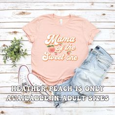 🍑 Elevate your peach-themed celebration with our "One Sweet Peach" 1st Birthday Matching Family Shirts - the perfect outfit for your little one's big day! 🎉 Whether you're Mama Peach, Dad Peach, or one of the little peachlings, these shirts are the perfect blend of sweet and stylish, featuring adorable peach graphics and a touch of peachy flair!  🛍️ Ready to peachify your family's wardrobe? Click "Add to Cart" now and let the peachy vibes and sweet charm of these shirts take your little one's Sweet Pink Top For First Birthday, Pink Crew Neck T-shirt For First Birthday, Cute Peach T-shirt With Letter Print, Sweet Pink T-shirt For Birthday, Pink T-shirt For Birthday In Summer, Pink Summer T-shirt For Birthday, Casual Pink Top For First Birthday, Casual Pink Tops For First Birthday, Sweet T-shirt For Summer Birthday