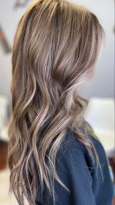 Lightest Shade Of Brown Hair, Light Brown Ash Hair With Highlights, Very Light Ash Brown Hair, Blonde With Brown Dimension, Light Brown With Dimension, Low Maintenance Balayage Blondes, Light Mousy Brown Hair, Low Mantience Blonde