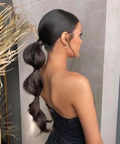 Beautiful Ponytail Hairstyles, Beautiful Ponytail, Simple Braids, Elegant Ponytail, Bubble Ponytail, Ponytail Styles, Elegant Hairstyles