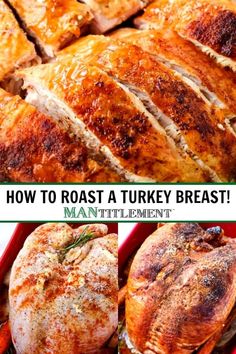 how to roast a turkey breast in the oven and then put it in the oven